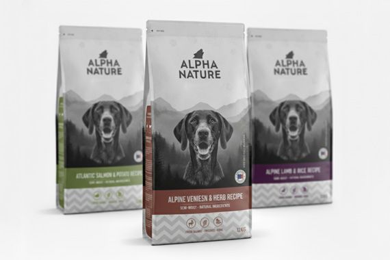 Adaptacja projektu graficznego opakowań suchej karmy dla psów - spójność wizualna marki