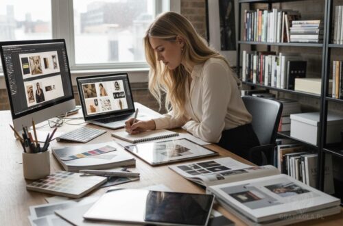 Profesjonalny katalog produktowy leżący na biurku, zaprojektowany strategicznie Metodą Transparentnej Kreacji (MTK) przez Grafikola