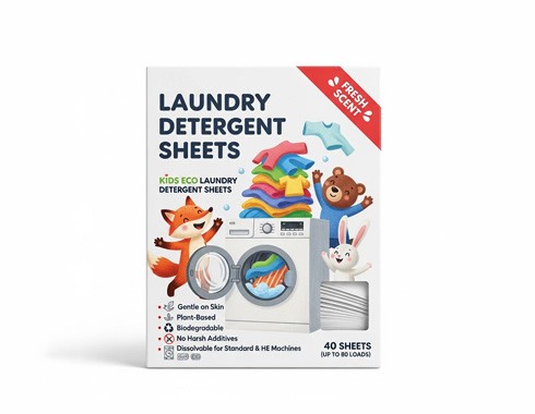 Opakowanie listków, chusteczek do prania