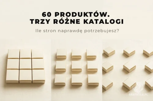 Ile produktów mieści się na stronie katalogu — porównanie objętości układu — Grafikola.pl Studio Graficzne Poznań