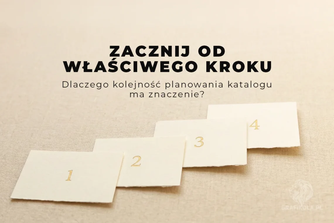 Planowanie katalogu przed napisaniem briefu — właściwa kolejność kroków — Grafikola.pl Studio Graficzne Poznań