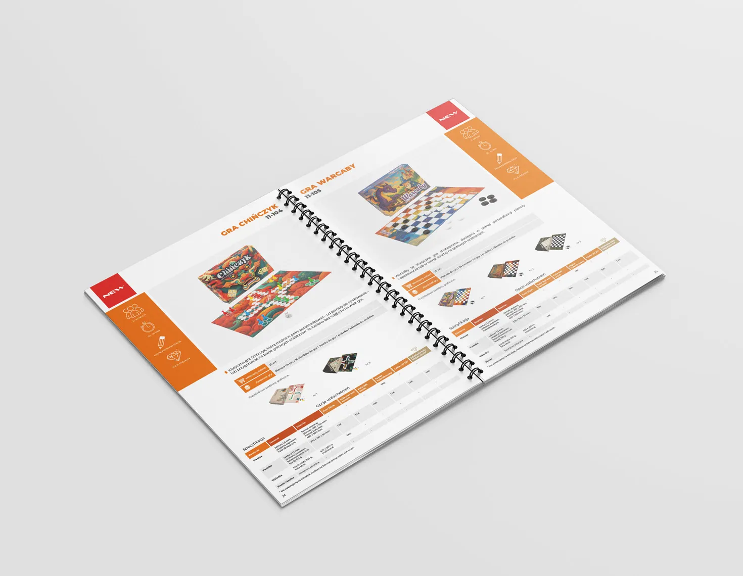 Katalog B2B artykułów promocyjnych i clipboardów reklamowych – projekt graficzny