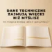 Tabele specyfikacji technicznej w katalogu — ile miejsca zajmują dane techniczne — Grafikola.pl Studio Graficzne Poznań